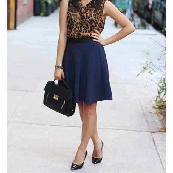 3.1 Phillip Lim for Target Silky Skirt Navy 8 - Picture 13 of 13